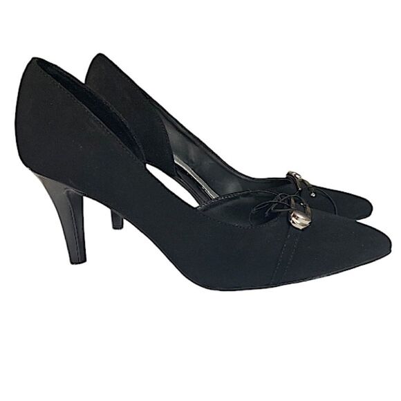 Impo Womens Size 8.5 Heels New Black Suede Corpcore Classiccore Officesiren - Picture 1 of 8